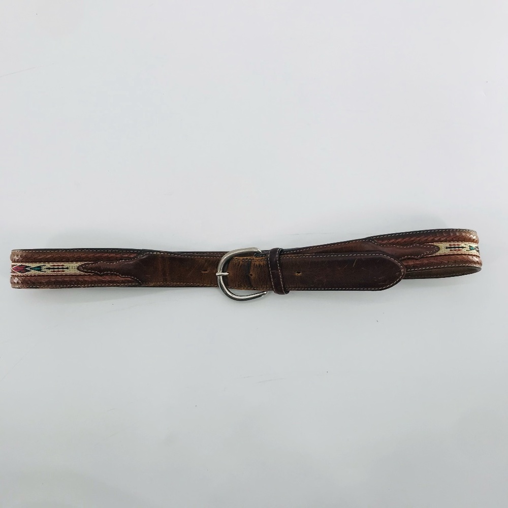 Silver Creek Men's Western Leather Belt Size 38